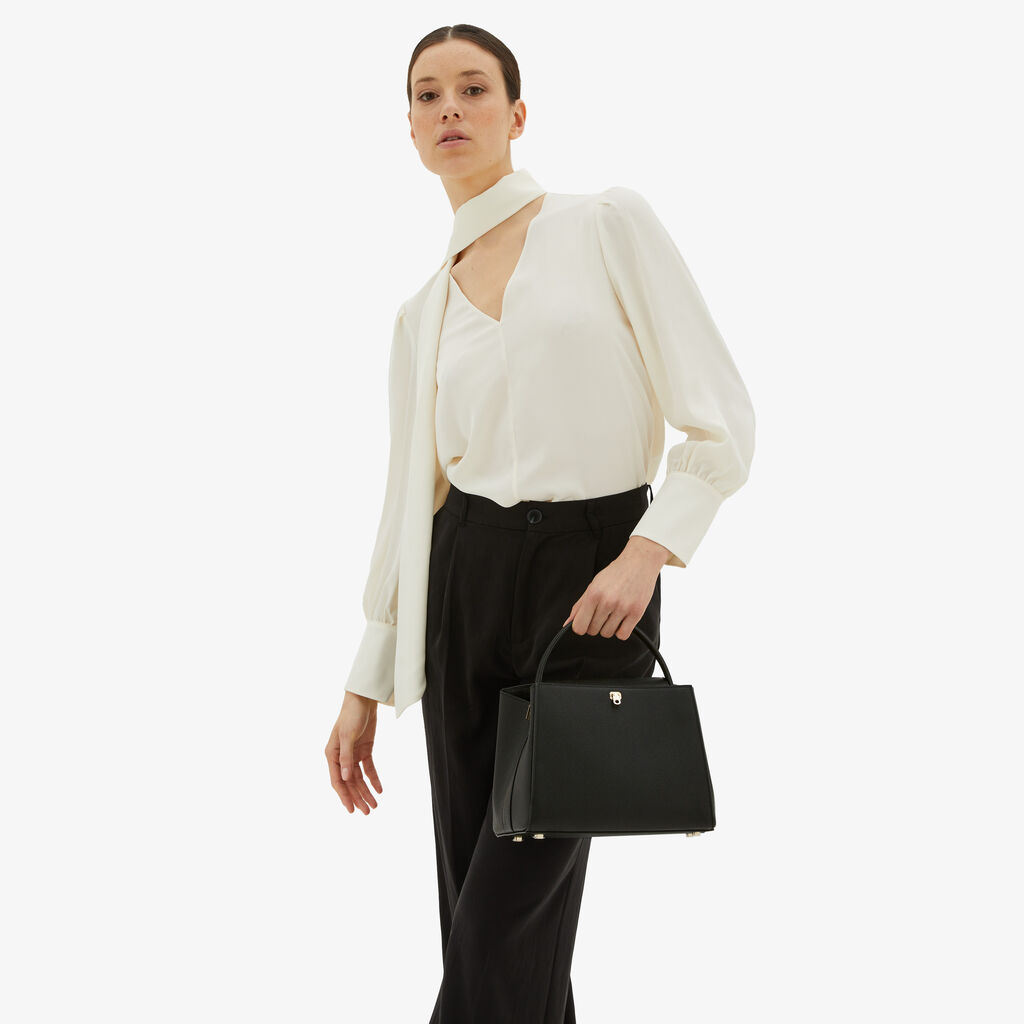 Valextra Borsa a mano da Donna in Pelle Nera | Valextra Brera Hotsell