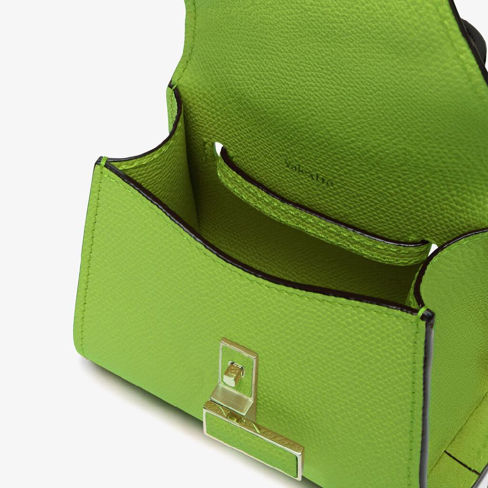 Valextra Borsa Cintura da Donna in Pelle Verde | Valextra Iside Convenienza