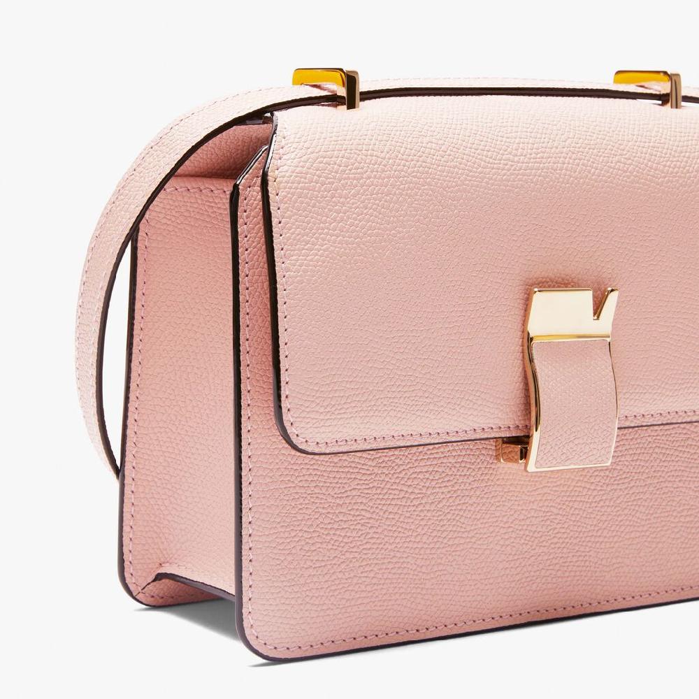 Valextra Borsetta a tracolla elegante NoLo in Pelle Rosa | Valextra Outlet