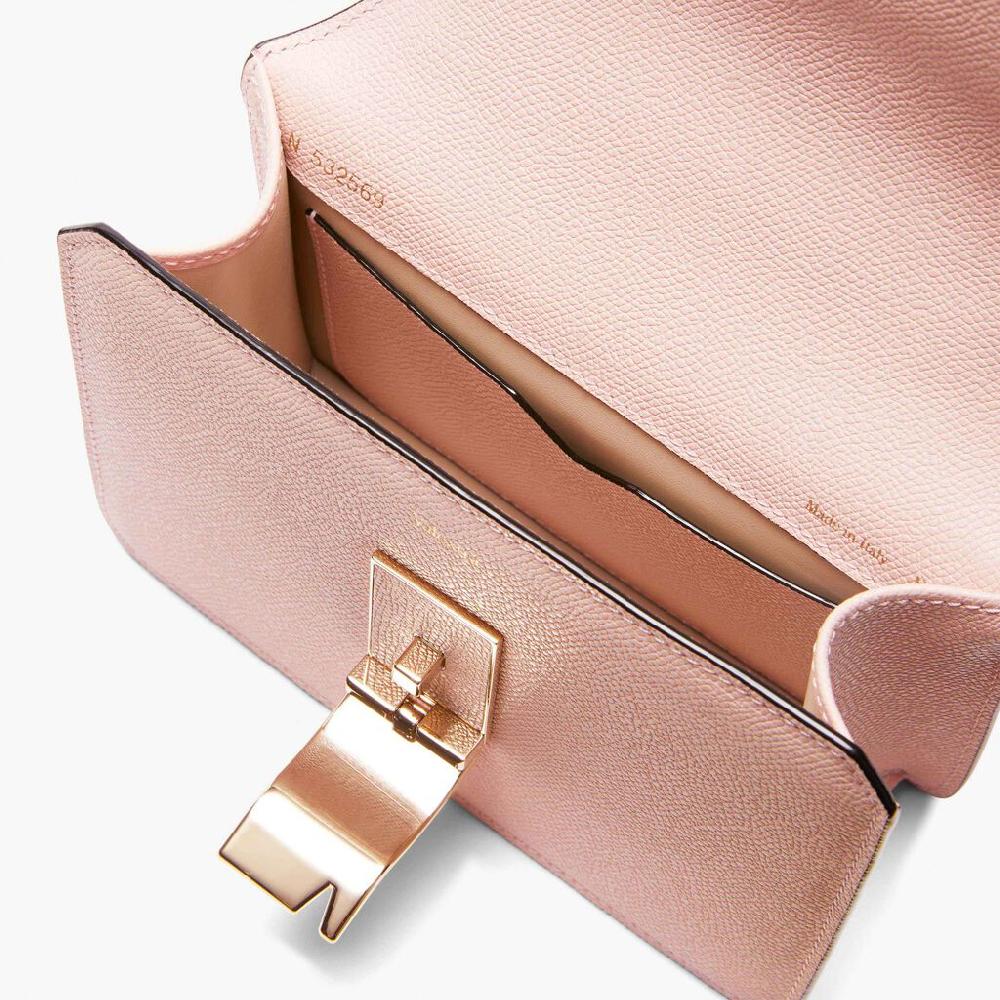 Valextra Borsetta a tracolla elegante NoLo in Pelle Rosa | Valextra Outlet
