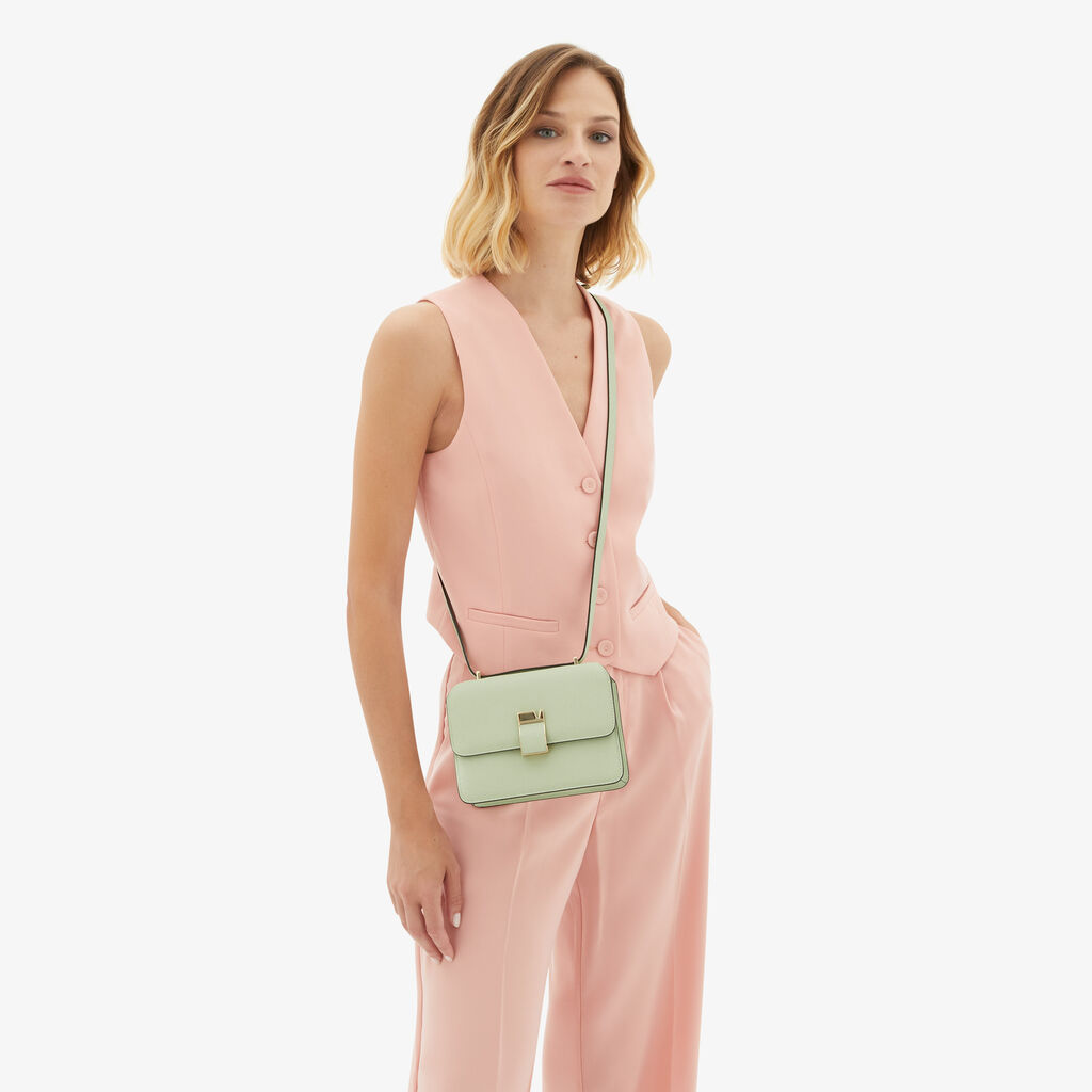 Valextra Borsa a tracolla da Donna in Pelle Verde di Lusso | Valextra In Vendita