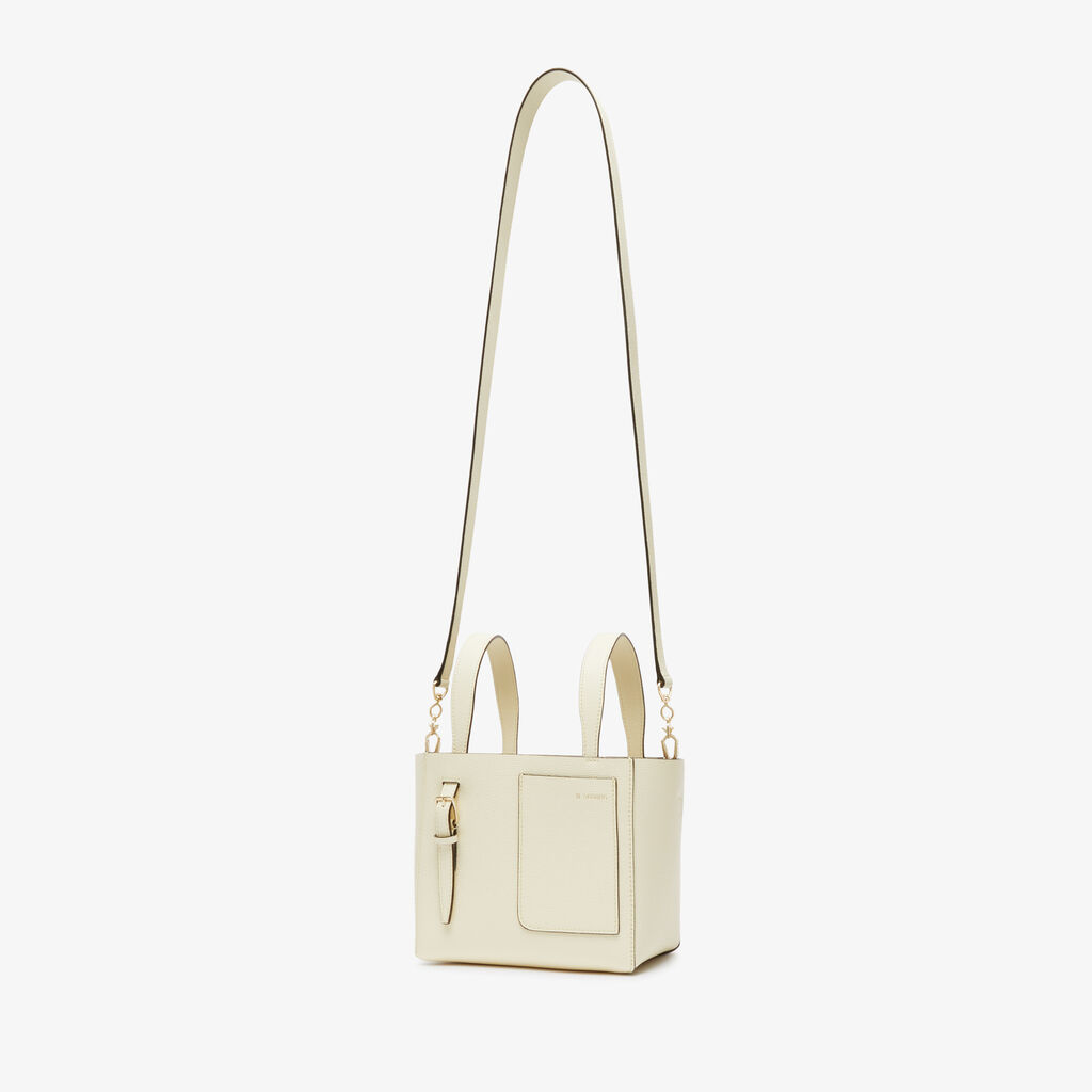 Valextra Borsa Secchiello da Donna in Pelle Bianca | Valextra Soft Saldi