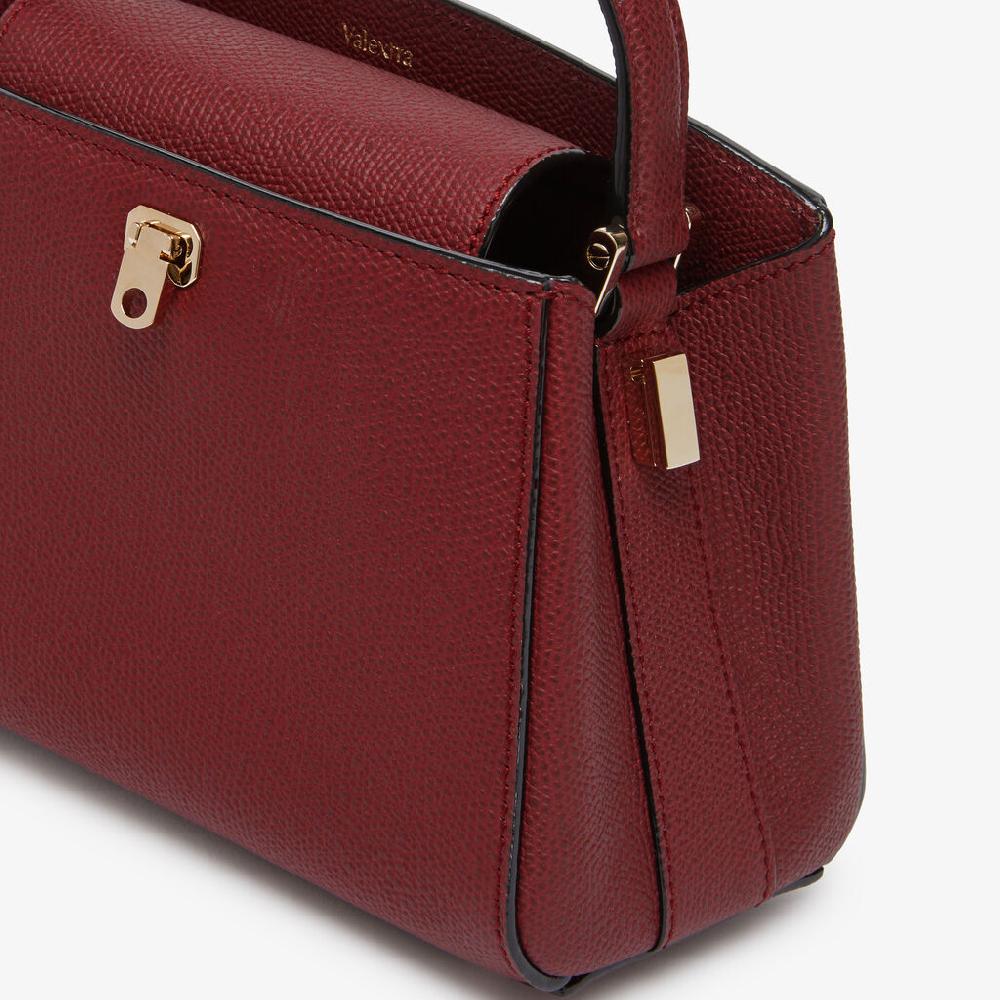 Valextra Borsa a tracolla Brera Micro | Pelle di vitello Millepunte | Bordeaux | Valextra Moda