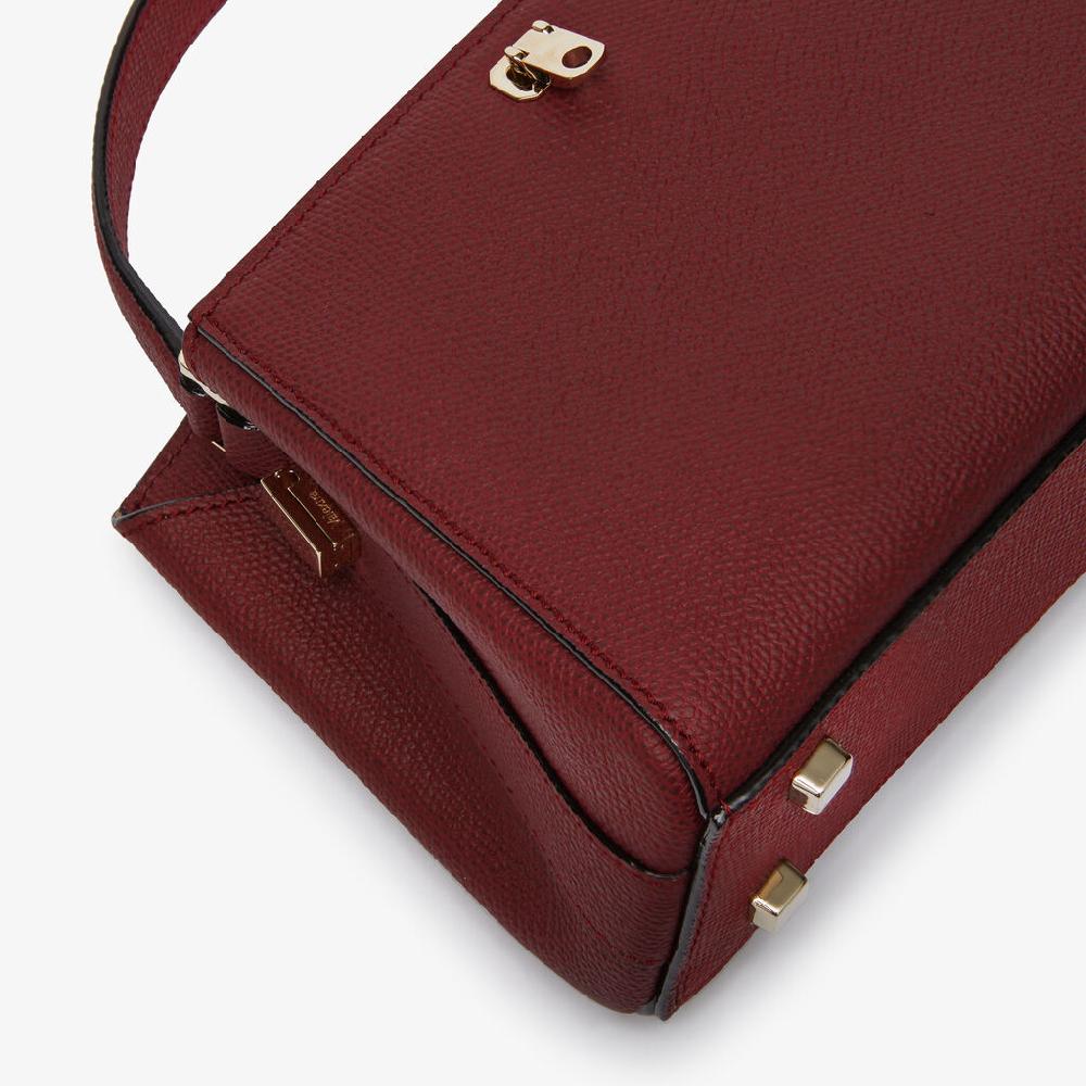 Valextra Borsa a tracolla Brera Micro | Pelle di vitello Millepunte | Bordeaux | Valextra Moda