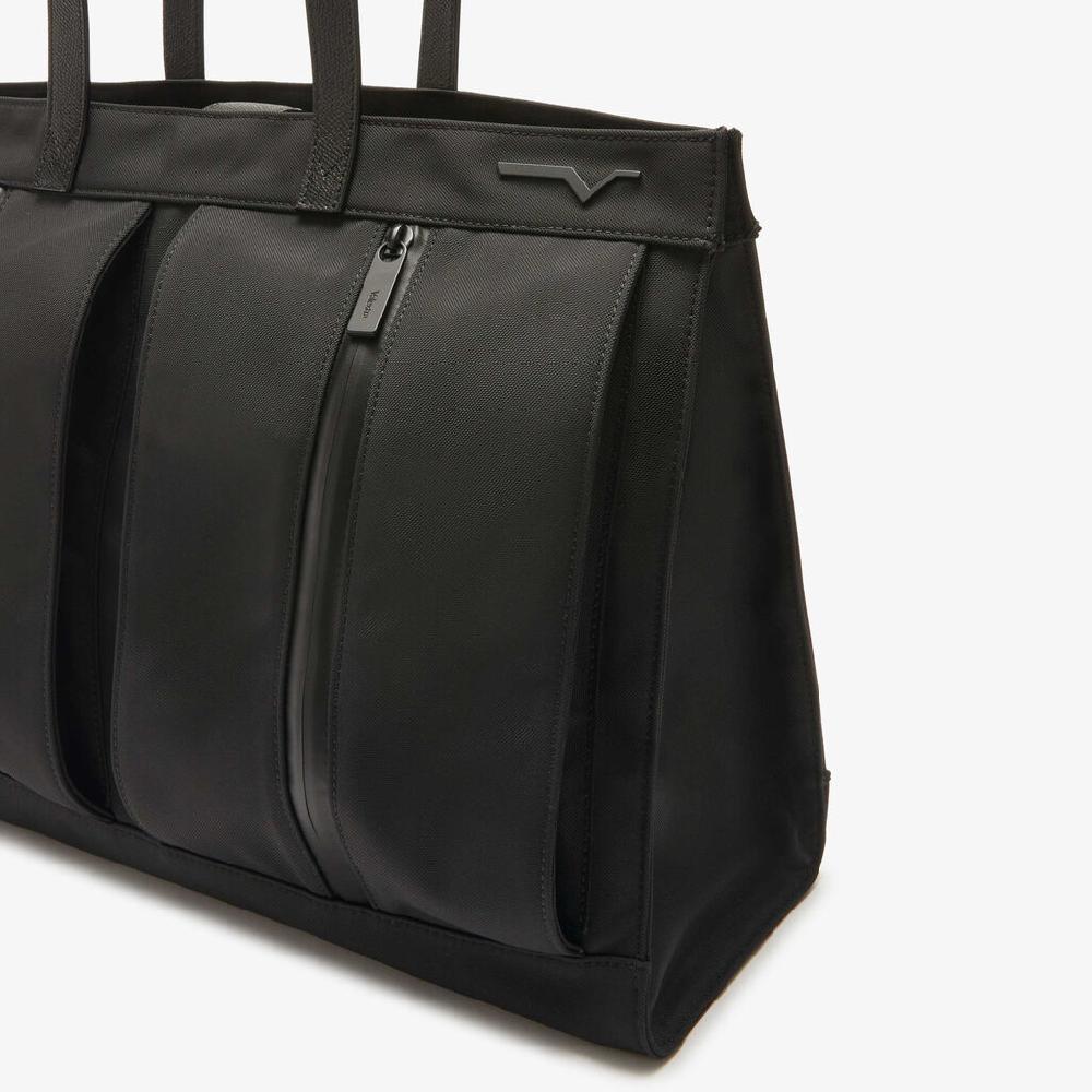 Valextra Borsa shopping in Nylon rigenerato e Pelle Nera | Valextra Nuovo