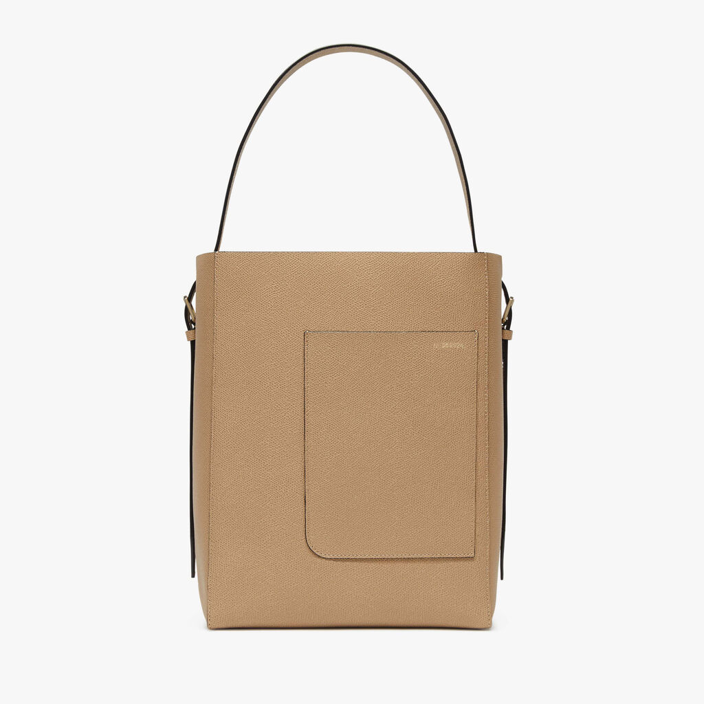Valextra Borsa a secchiello da Donna in Pelle Beige | Valextra Soft Promozione Limitata