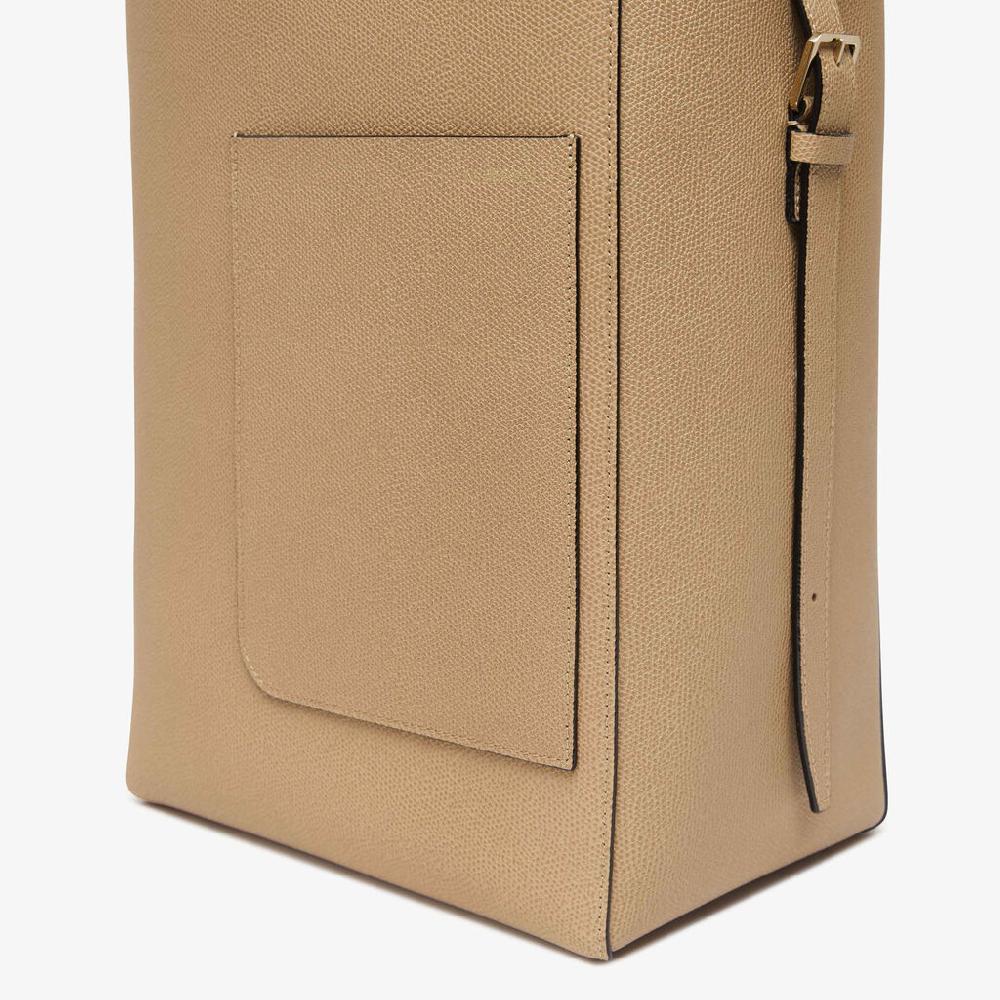 Valextra Borsa a secchiello da Donna in Pelle Beige | Valextra Soft Promozione Limitata