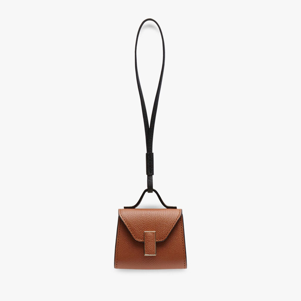 Valextra Charm per borsa da Donna in Pelle Marrone | Valextra Iside Affare Del Giorno