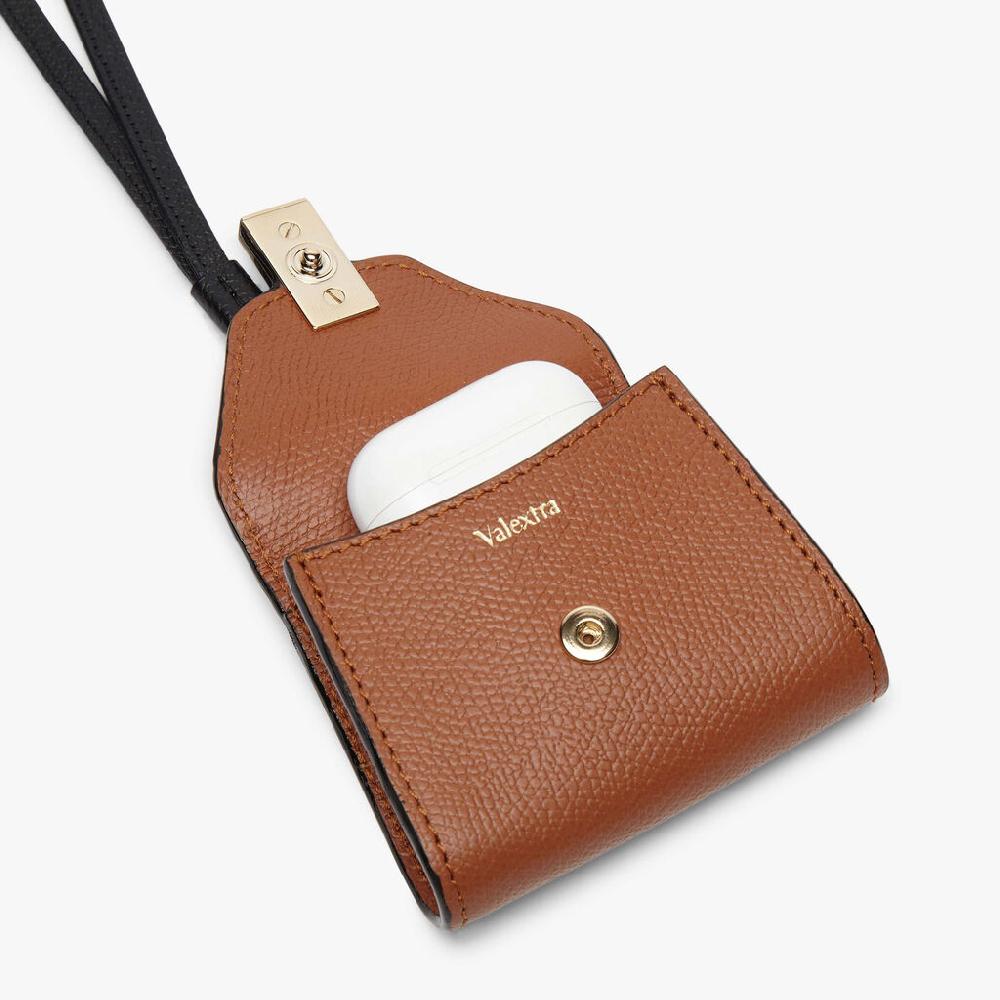 Valextra Charm per borsa da Donna in Pelle Marrone | Valextra Iside Affare Del Giorno