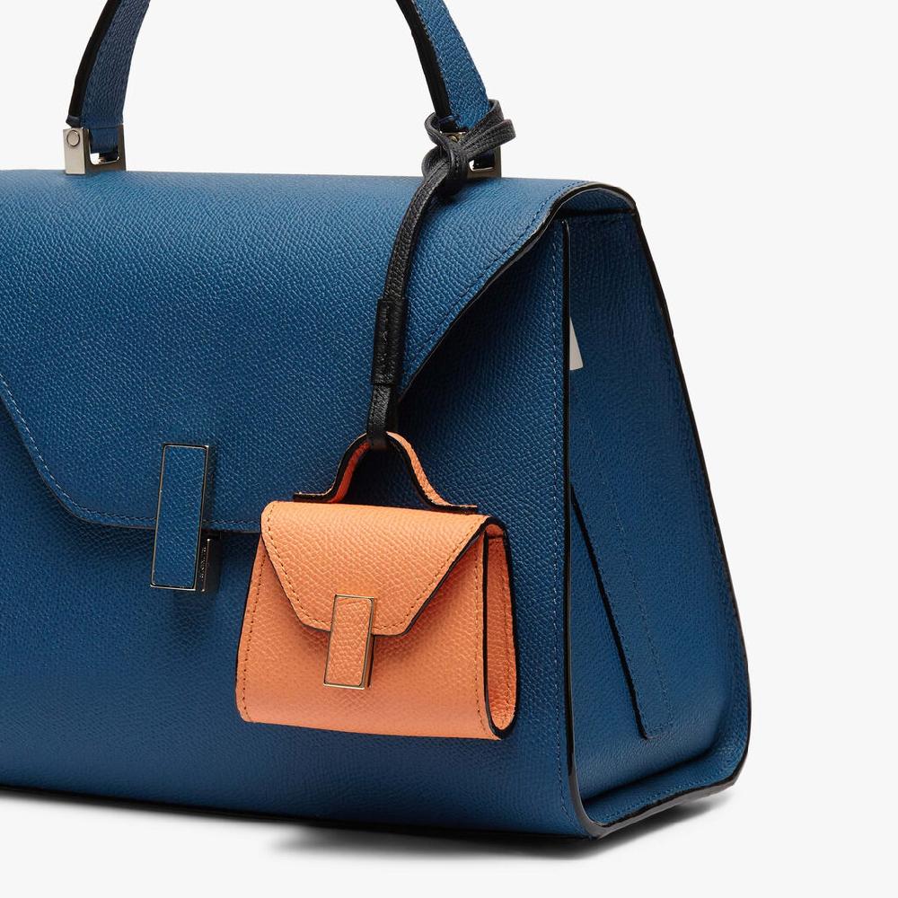 Valextra Charm per borsa da Donna in Pelle Arancione | Valextra Iside Sottocosto