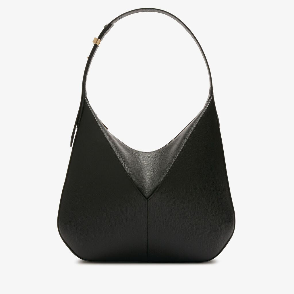 Valextra Borsa a tracolla hobo da Donna in Pelle Nera | Valextra Vivi Vendita Economica