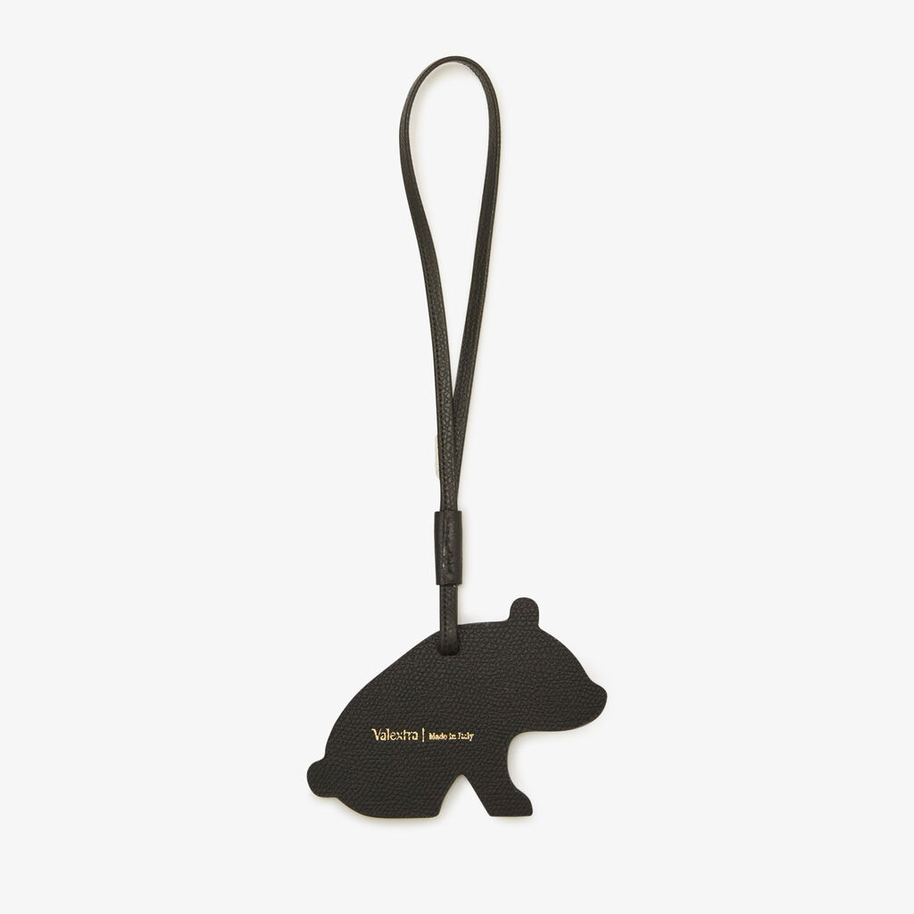 Valextra Charm per borsa Panda in Pelle Bianca e Nera | Valextra Vendite Flash