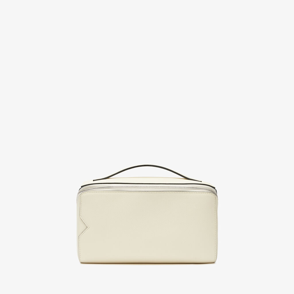 Valextra Beauty case da Donna di Lusso in Pelle Bianca | Valextra V-Line Negozio
