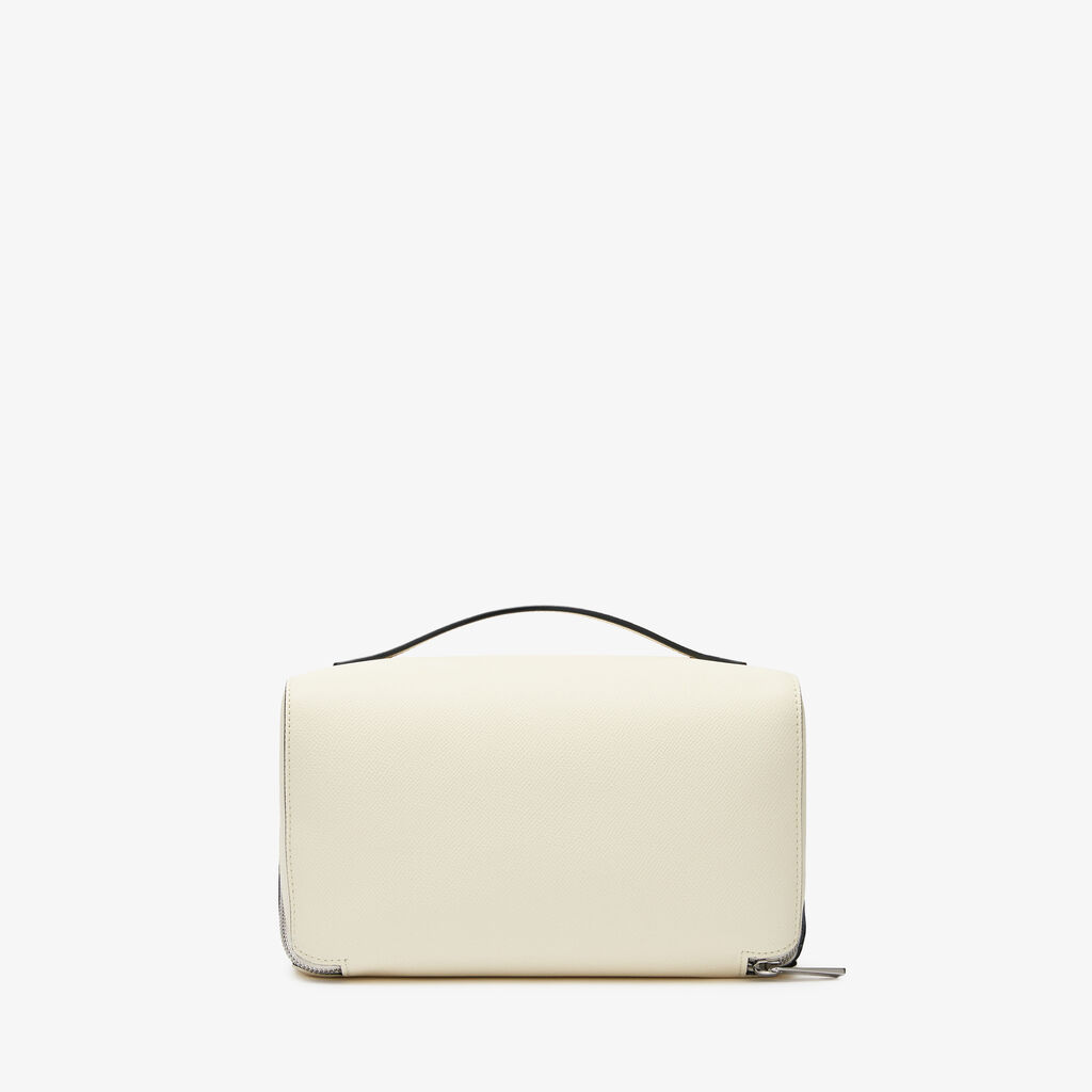 Valextra Beauty case da Donna di Lusso in Pelle Bianca | Valextra V-Line Negozio