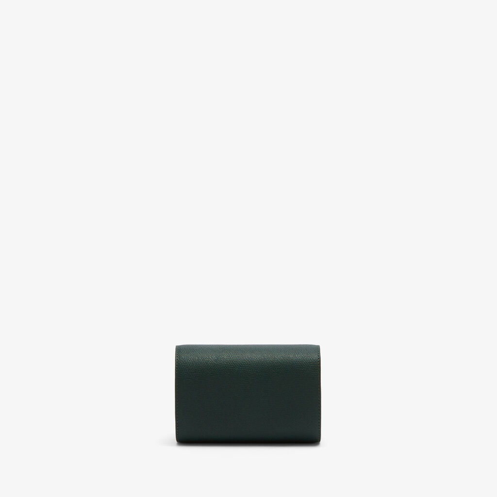 Valextra Porta orologio doppio di Lusso in Pelle Verde | Valextra V-Line Ultimo giorno