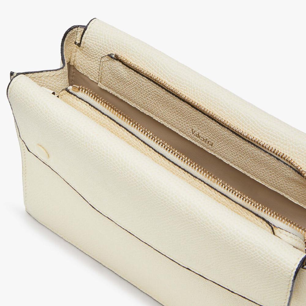 Valextra Borsetta piccola Mini in Pelle Bianca | Valextra Pocket Sottocosto