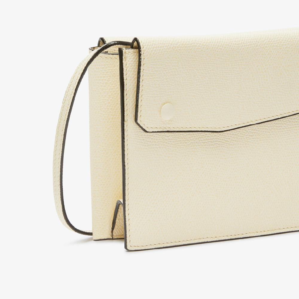 Valextra Borsetta piccola Mini in Pelle Bianca | Valextra Pocket Sottocosto
