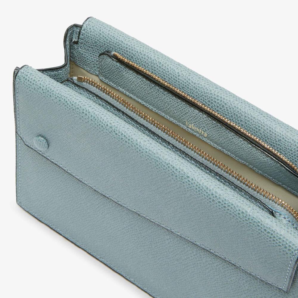 Valextra Borsetta piccola Mini in Pelle Blu | Valextra Pocket Convenienza