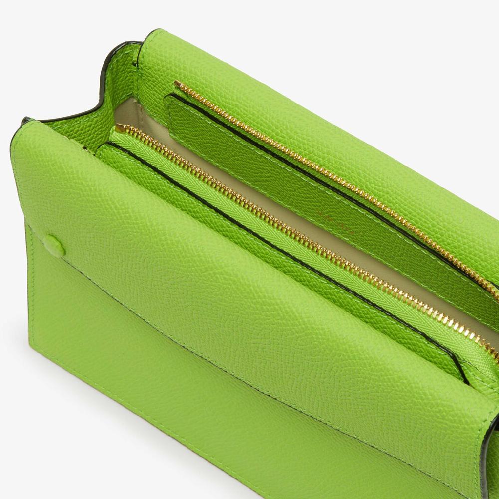 Valextra Borsa a tracolla da Donna in Pelle Verde | Valextra Pocket Novità