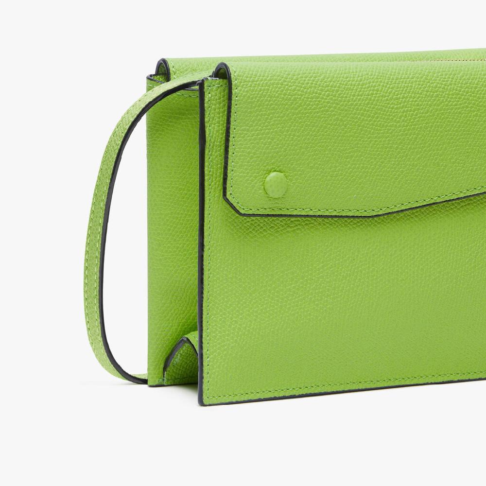 Valextra Borsa a tracolla da Donna in Pelle Verde | Valextra Pocket Novità