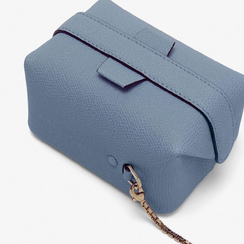 Valextra Borsa da viaggio in Pelle Azzurra | Valextra Tric Trac Economico