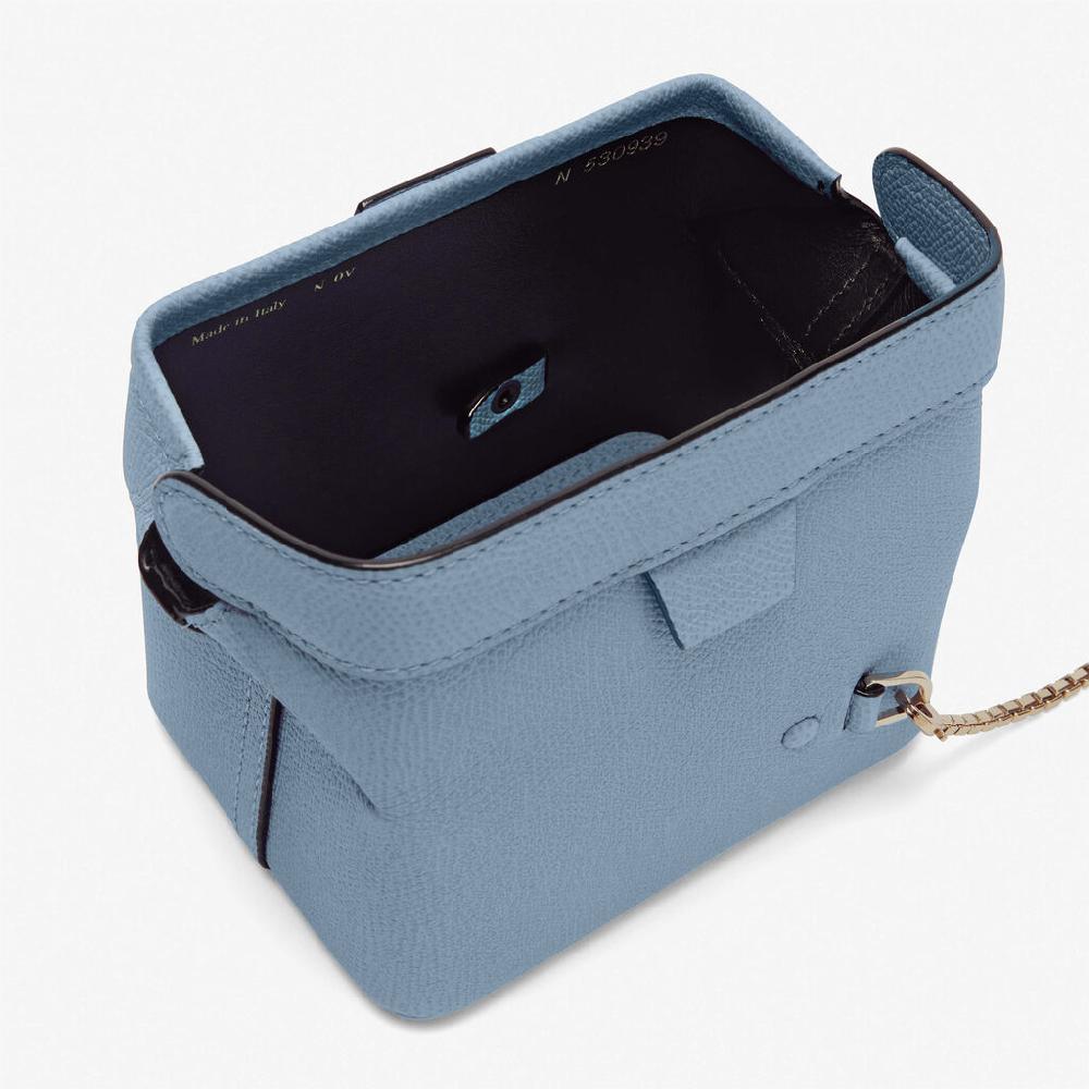 Valextra Borsa da viaggio in Pelle Azzurra | Valextra Tric Trac Economico