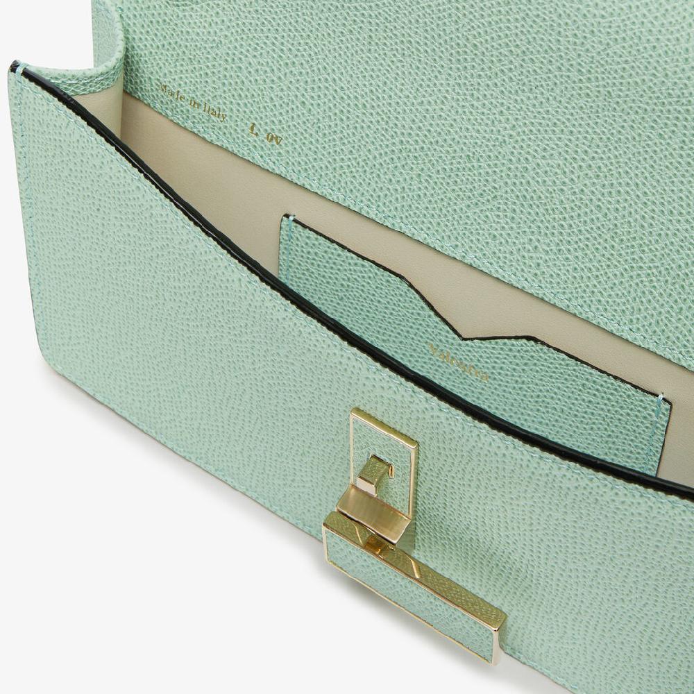 Valextra Borsetta clutch in Pelle con tracolla dorata | Valextra Iside In Vendita