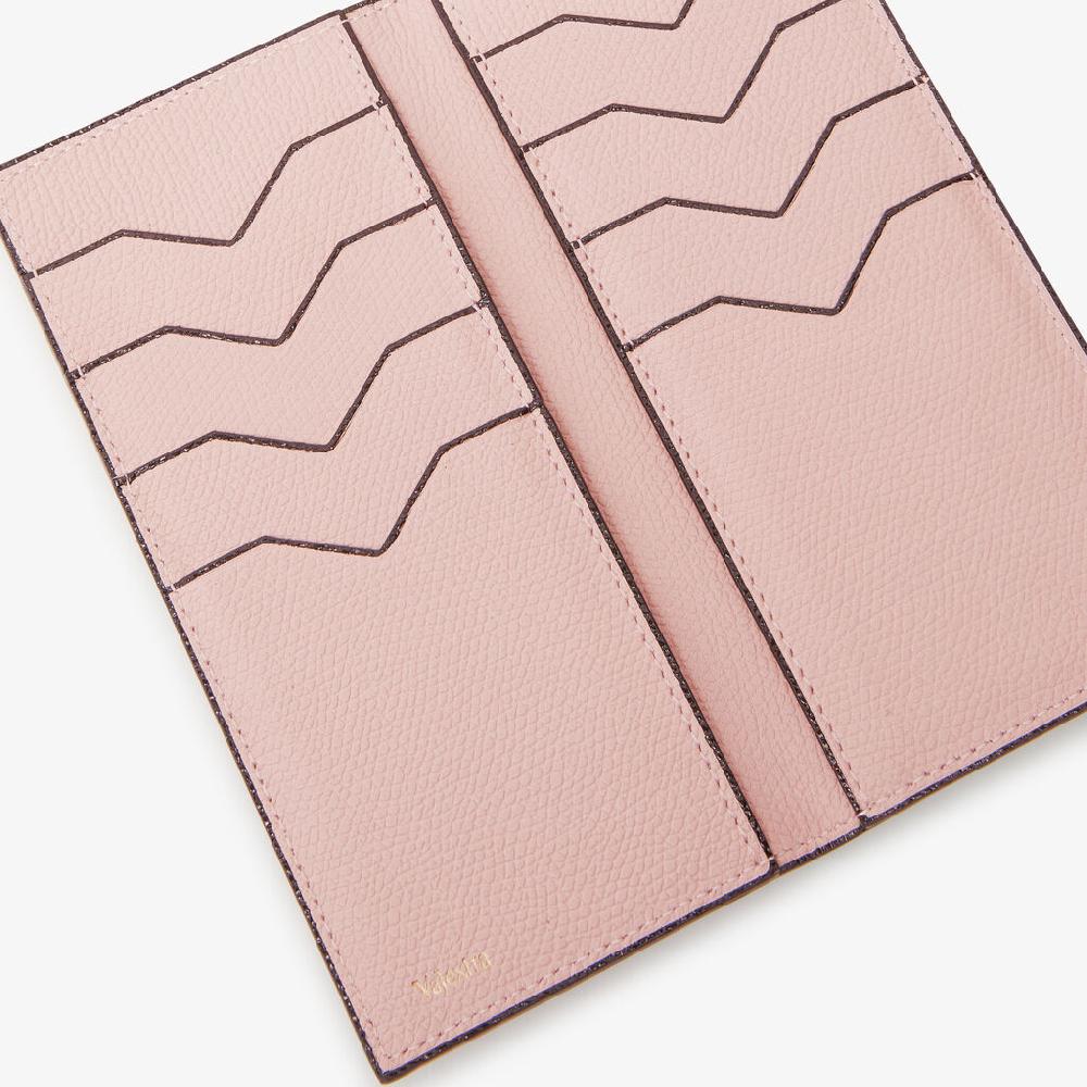 Valextra Portafoglio versatile grande in Pelle Rosa | Valextra Brera Negozi Online