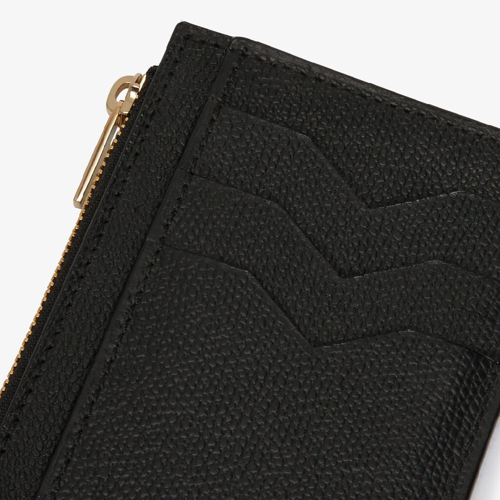 Valextra Portamonete da Uomo e Donna in Pelle Nera | Valextra Italia