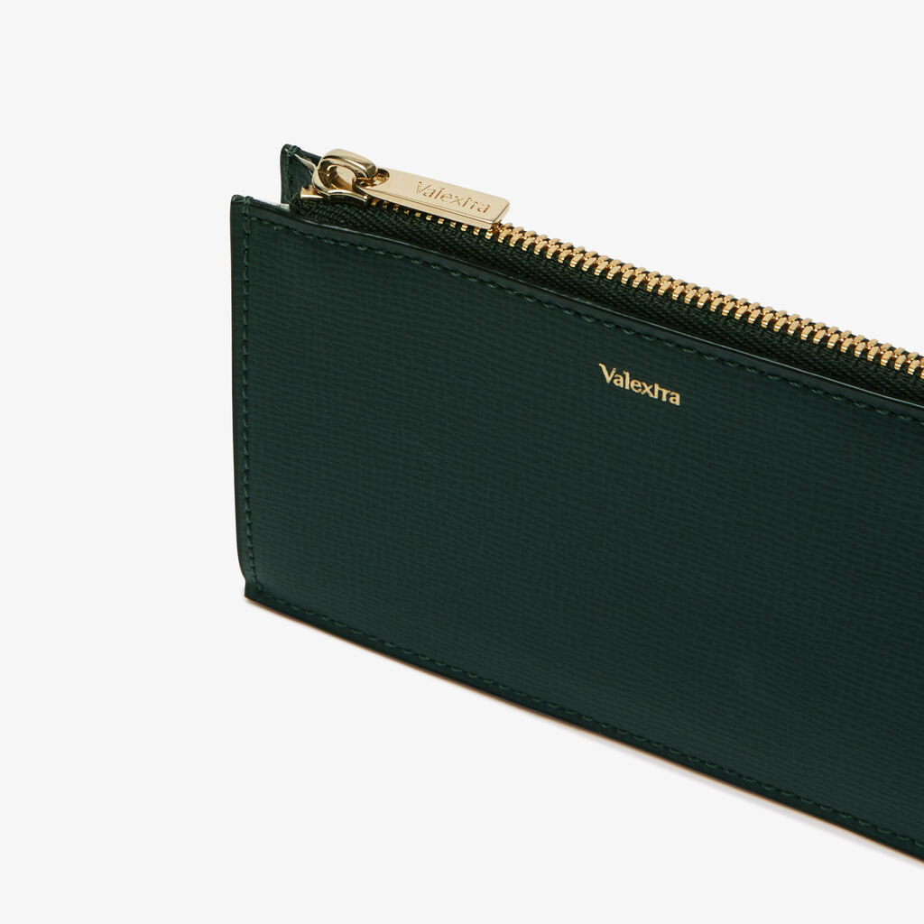 Valextra Portamonete da Donna in Pelle Verde di Lusso | Valextra 2025