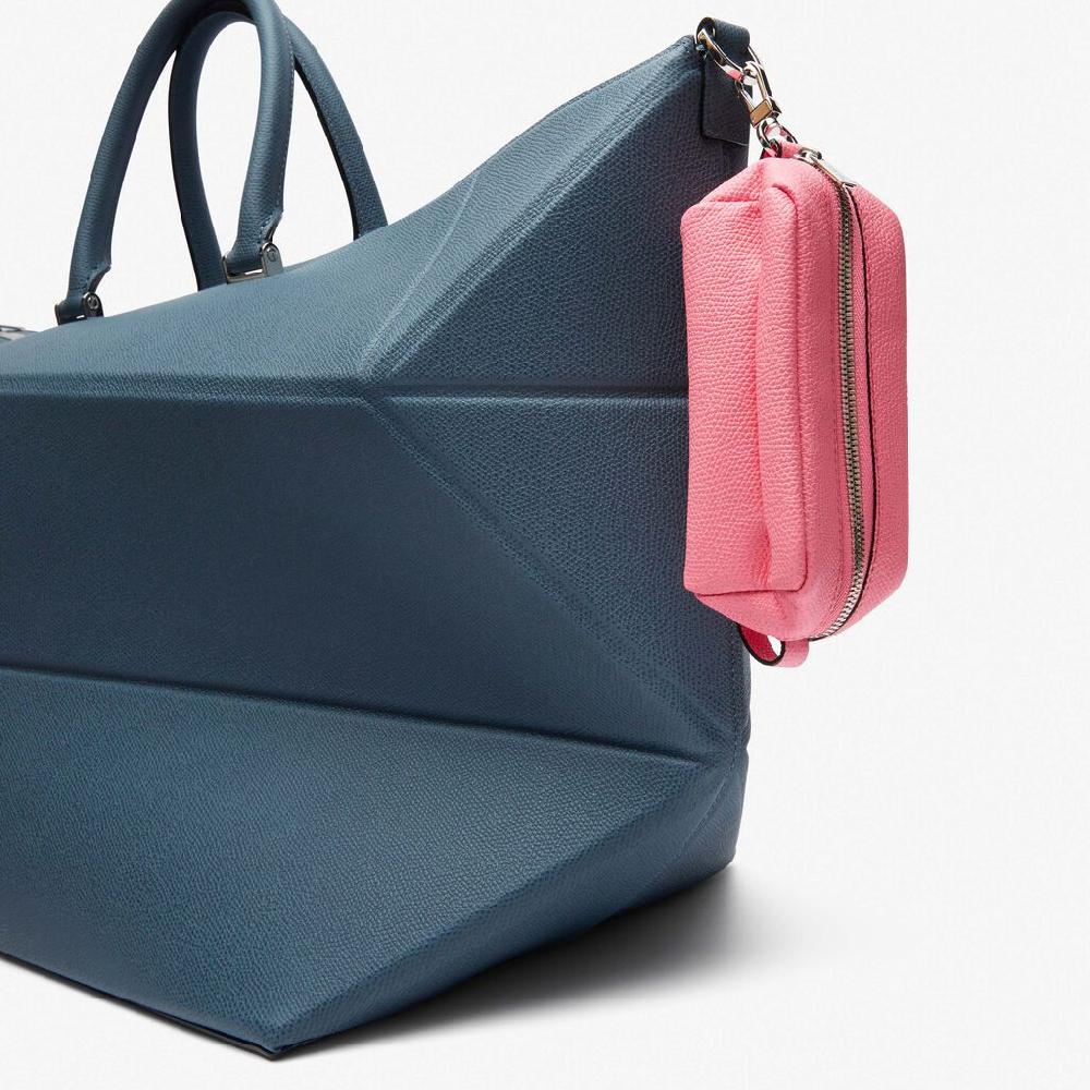 Valextra Micro beauty-case/Micro bag in Pelle Rosa | Valextra Soddisfazione Garantita