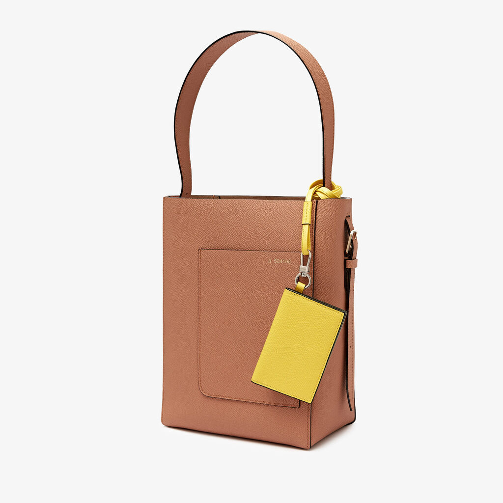 Valextra Porta carte con laccio da Donna in Pelle Gialla | Valextra Shopping Online
