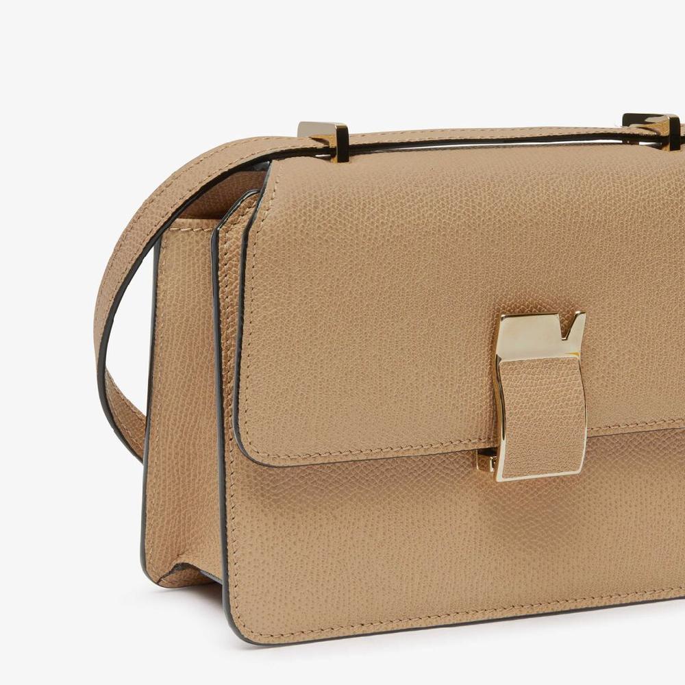 Valextra Borsetta a tracolla Mini da Donna in Pelle Beige | Valextra Sottocosto