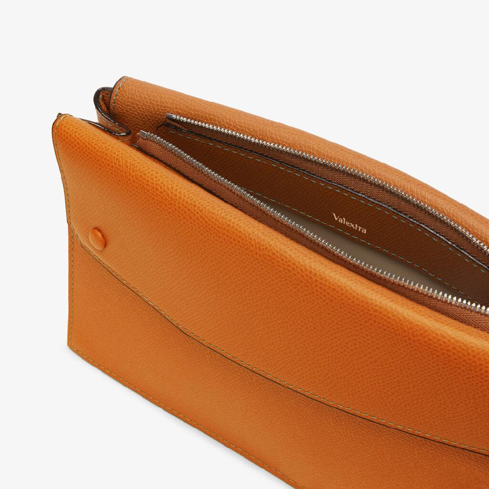 Valextra Borsa marsupio da Uomo in Pelle Marrone | Valextra Pocket Vendita Economica