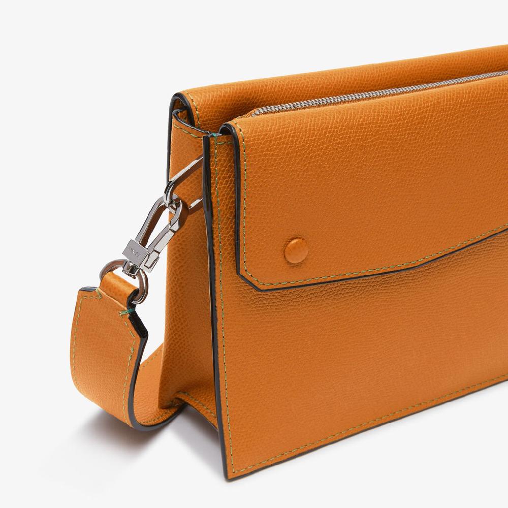 Valextra Borsa marsupio da Uomo in Pelle Marrone | Valextra Pocket Vendita Economica