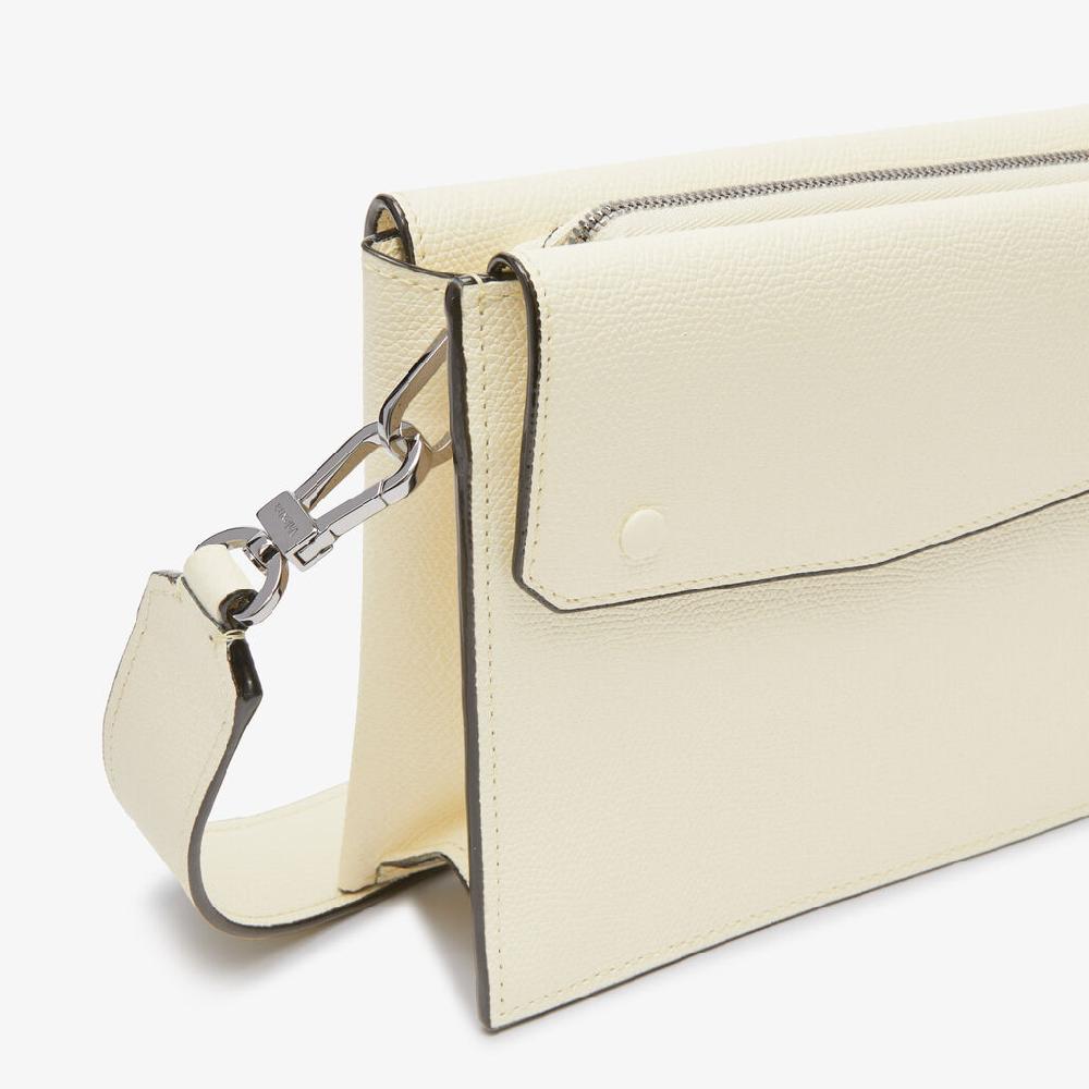 Valextra Borsa a tracolla da Uomo in Pelle Bianca | Valextra Pocket I Più Venduti