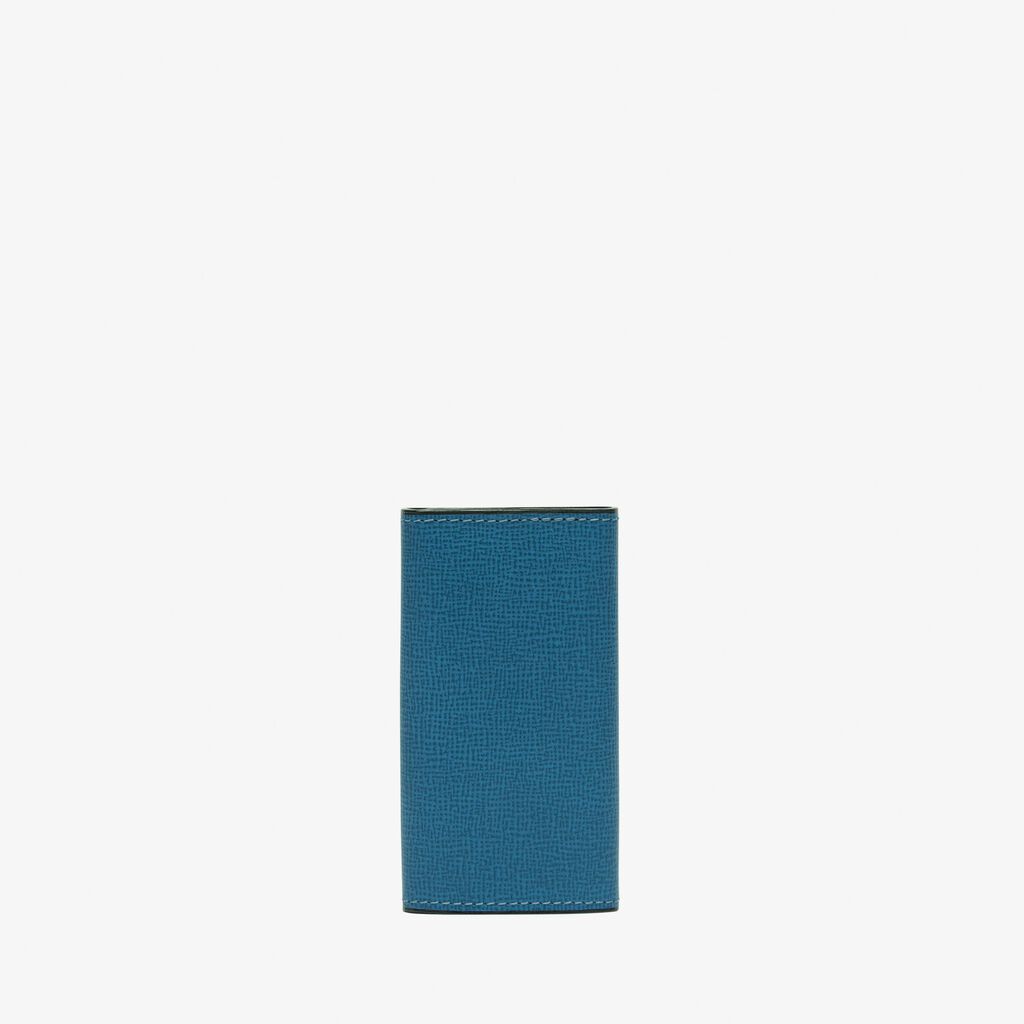 Valextra Portachiavi in Pelle Blu Cobalto | Valextra In Linea