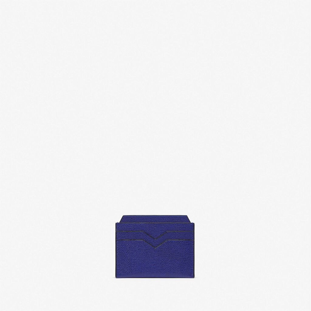 Valextra Portatessere e carte di credito in Pelle Blu | Valextra Promozione