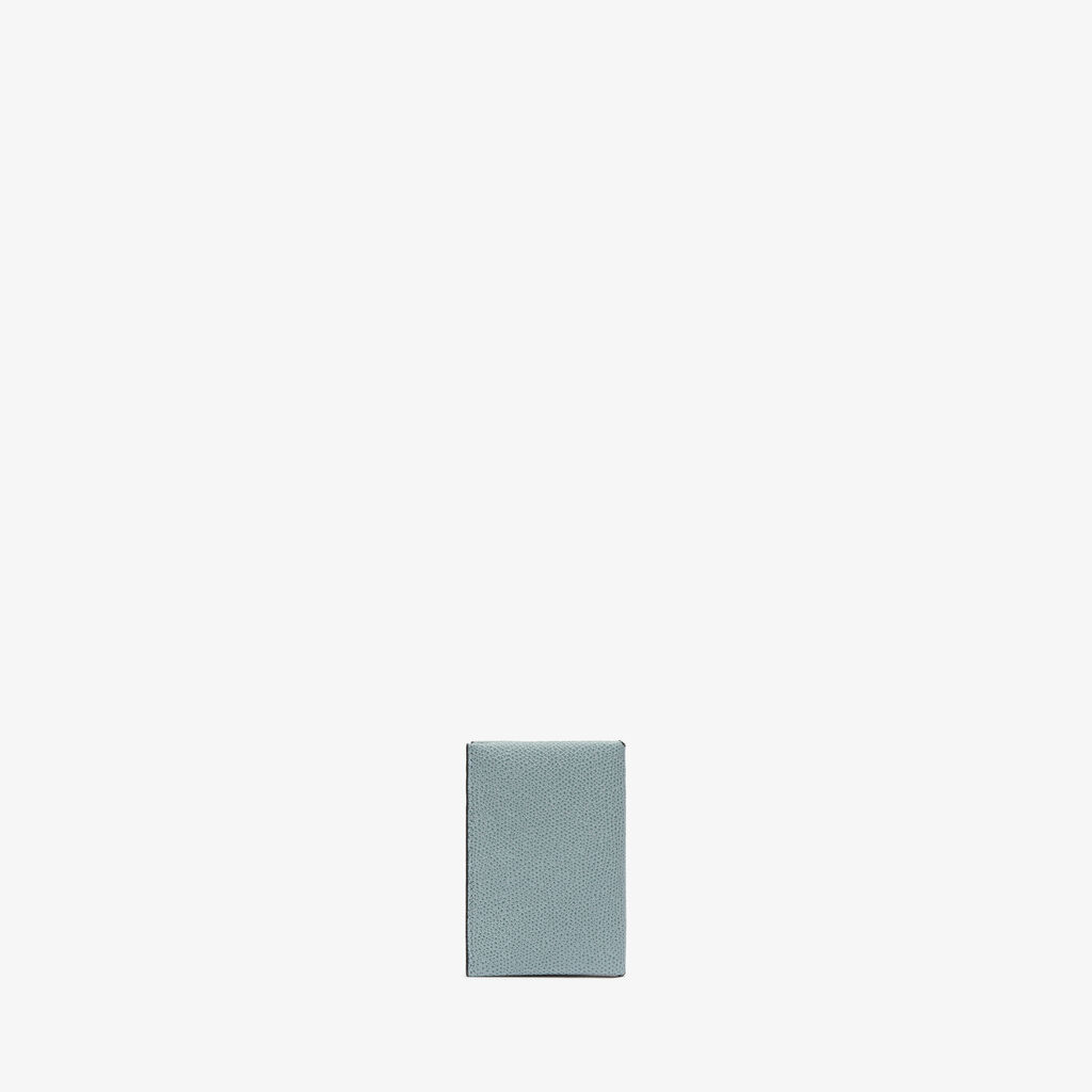 Valextra Porta carte piccolo di Lusso in Pelle Blu e Nera | Valextra Fino Al -60%
