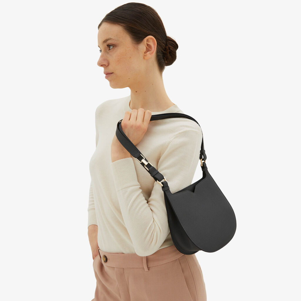 Valextra Borsa weekend Mini da Donna in Pelle Grigia | Valextra Hobo Offerta