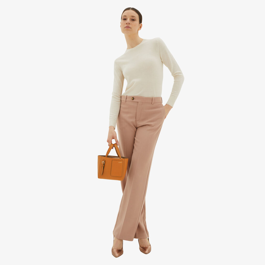 Valextra Borsa Secchiello da Donna in Pelle Marrone rigida | Valextra Soft Economico