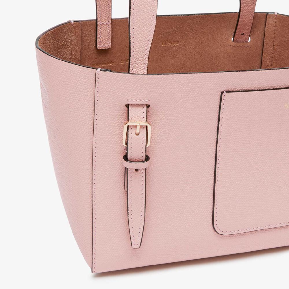 Valextra Borsa Secchiello da Donna di Lusso in Pelle Rosa | Valextra Soft Online