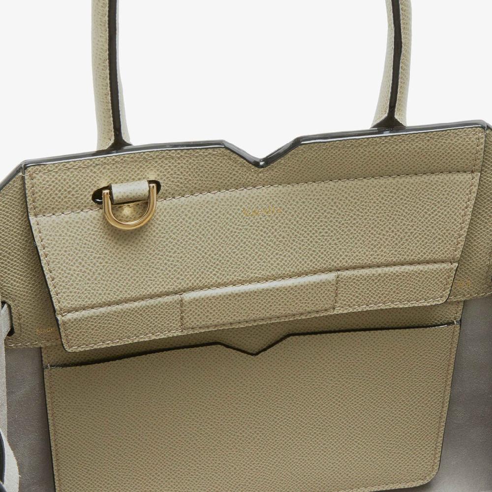 Valextra Borsa a due manici Donna Mini in Pelle Verde tundra | Valextra In Saldo