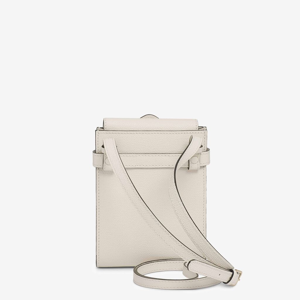 Valextra Borsa a tracolla Micro in Pelle Bianca | Valextra Brera 2025