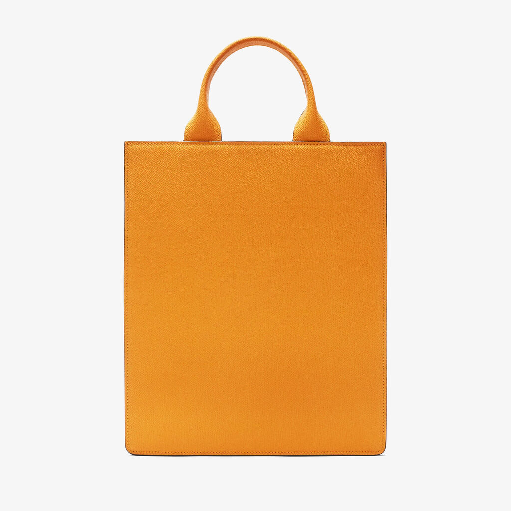 Valextra Borsetta Tote Mini versatile in Pelle Gialla | Valextra Boxy In Linea