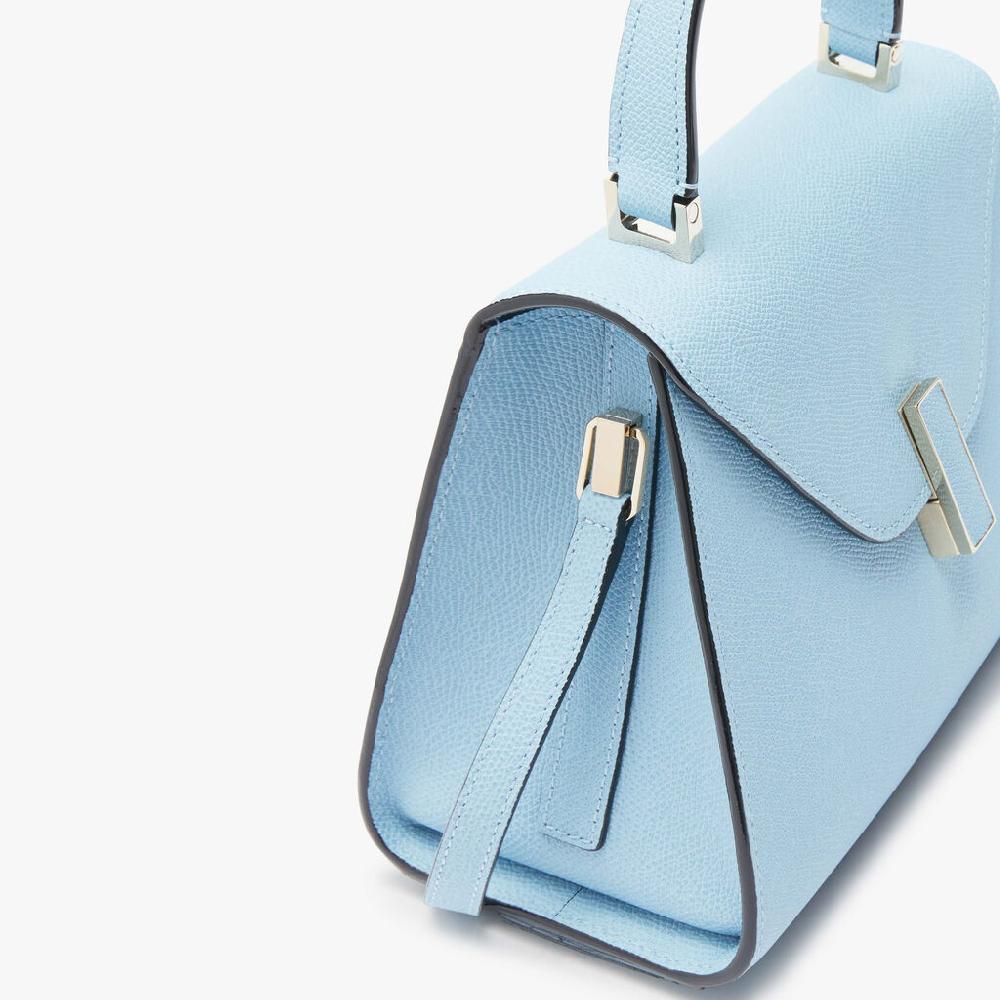 Valextra Borsa a mano da Donna Mini in Pelle Blu | Valextra Iside Qualità Garantita