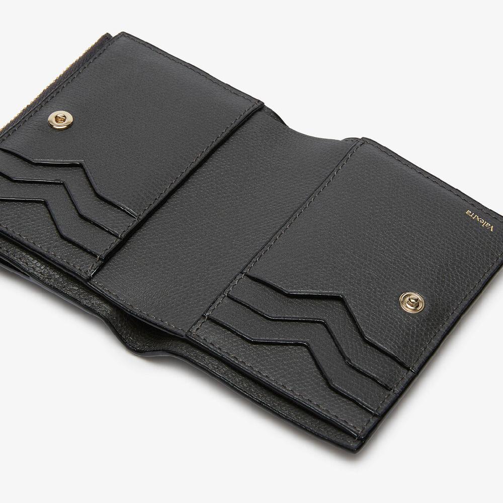 Valextra Portafoglio bifold da Uomo di Lusso in Pelle Grigia | Valextra Economico
