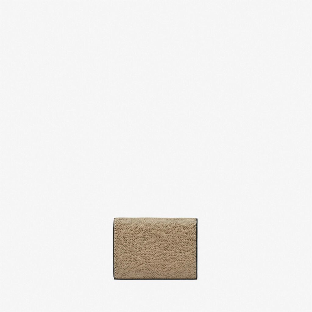 Valextra Portafoglio Bifold in Pelle Marrone Tortora | Valextra In Vendita