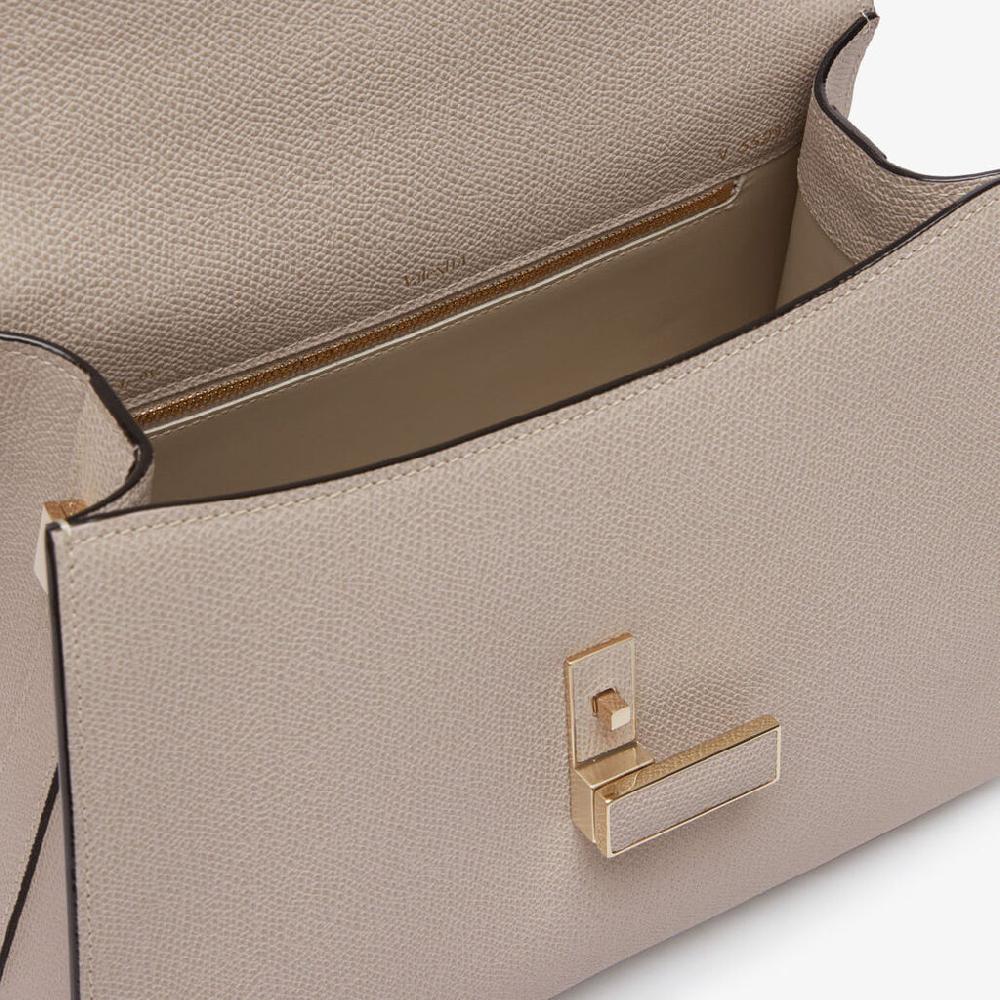 Valextra Borsa a mano da Donna in Pelle Rosa Nude | Valextra Iside Saldi Di Fabbrica