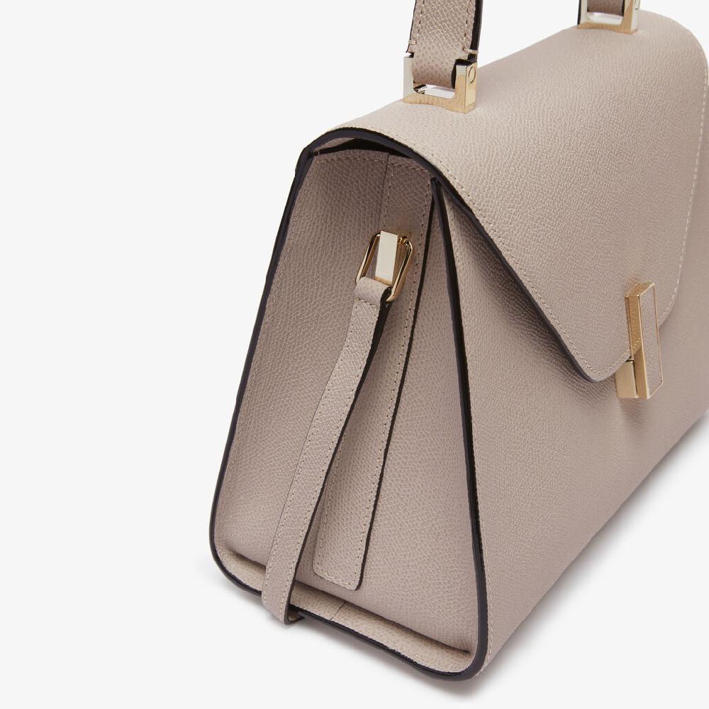Valextra Borsa a mano da Donna in Pelle Rosa Nude | Valextra Iside Saldi Di Fabbrica
